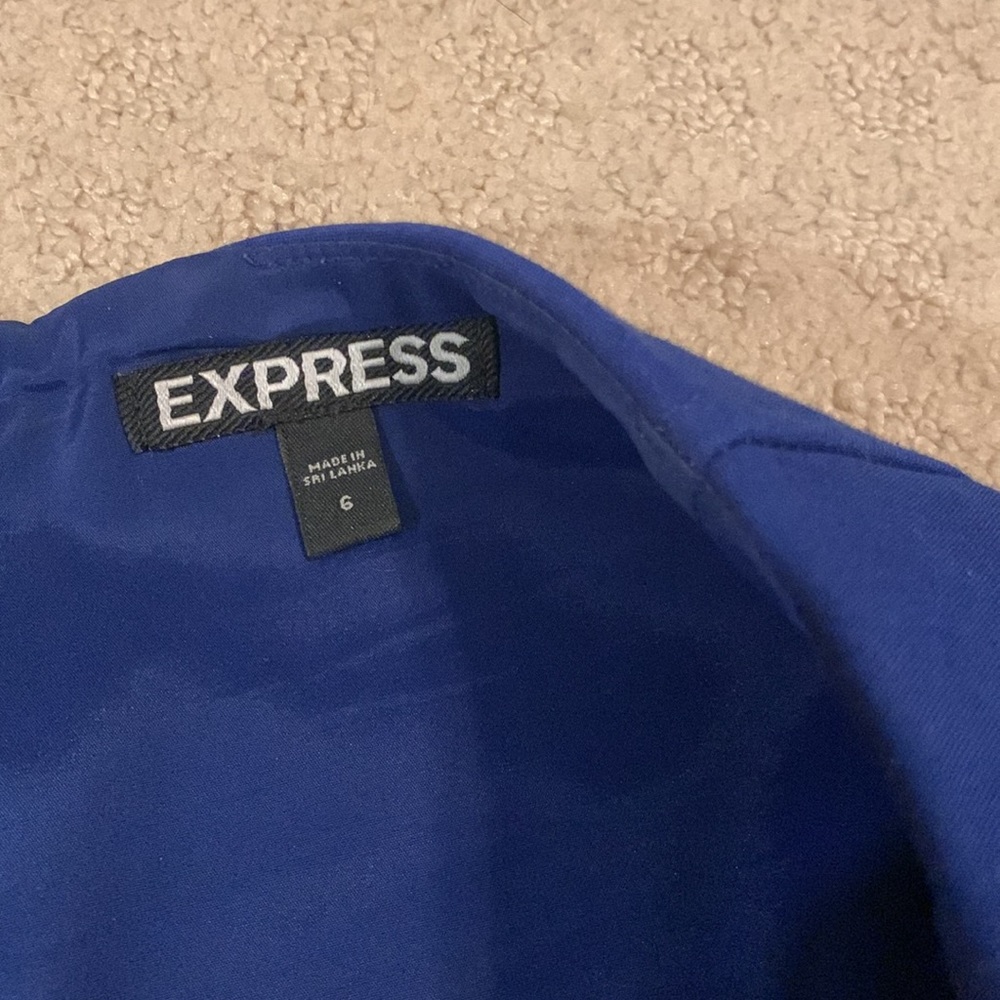 Express Royal Blue Pencil Skirt 6 - Picture 3 of 8